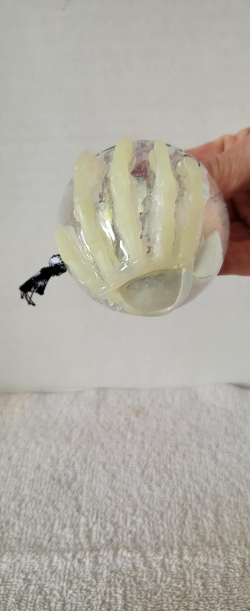 Melted Jack Skellington inspired Ornaments