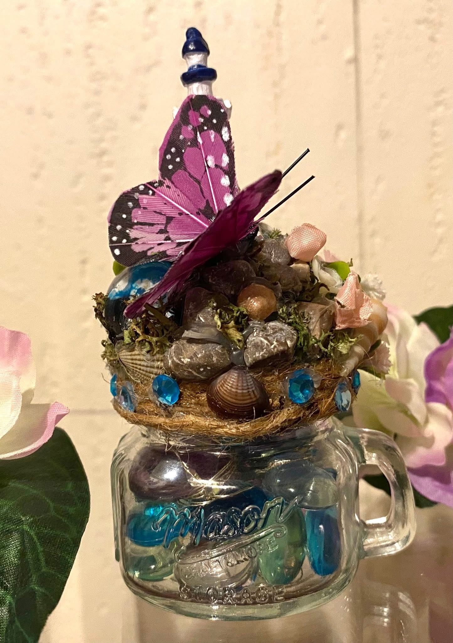Xsm decorated Mason Jar