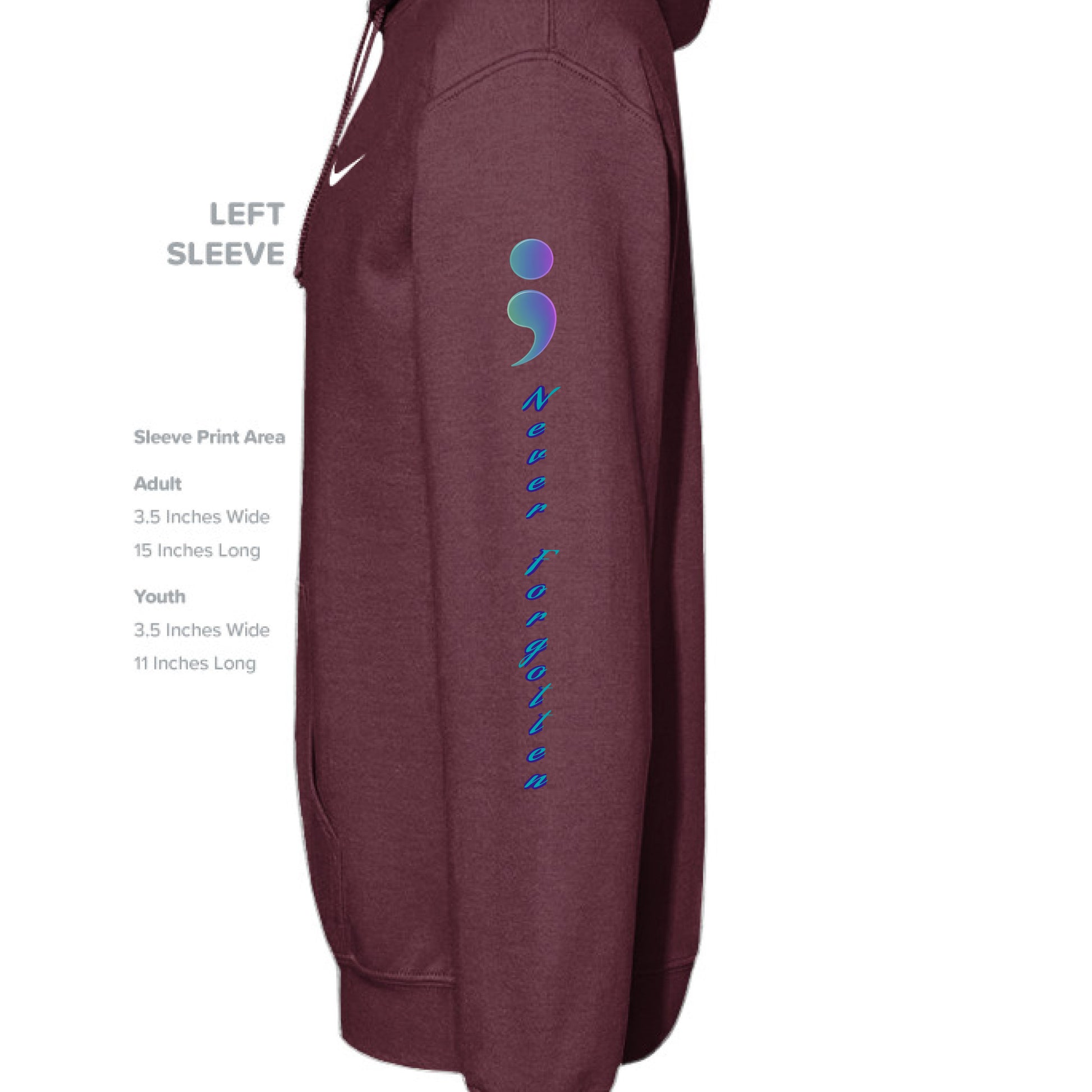 Dark Maroon - SLEEVE_LEFT